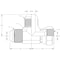 World Wide Fittings Male JIC to Female JIC Swivel to Male JIC Run Tee F5706X04X04X04 - alternate 2